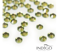 Indigo Rhinestones - Olivine SS10