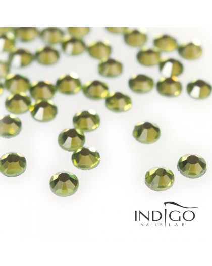 Indigo Rhinestones - Olivine SS10