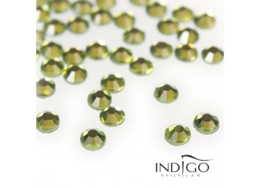 Indigo Rhinestones - Olivine SS10