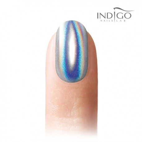 Holo Manix effect Indigo nails Lab