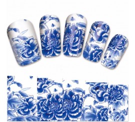 Water Decals Blue Rose