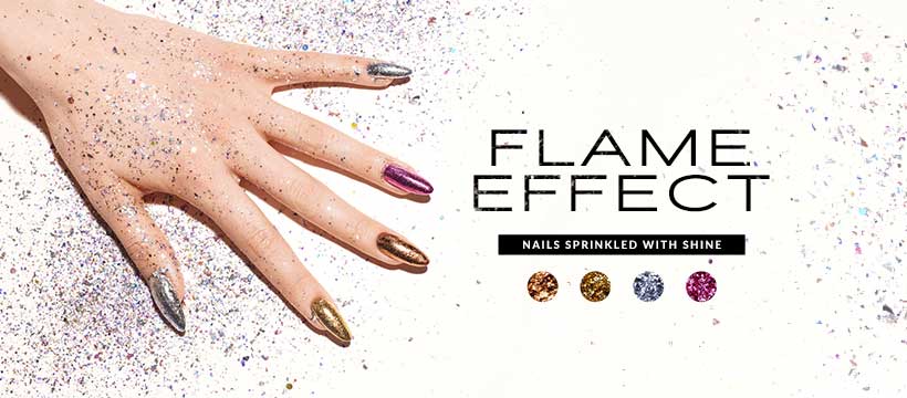 effect flame nail art indigo